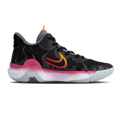 Custom Death Flame KD Trey 5 IX Black/Gray/Red/Yellow – custom sneakers view 2 | DiySneakers