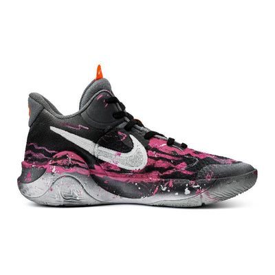 Custom Cool Motion Powder Ink KD Trey 5 IX Black/Pink – custom sneakers view 2 | DiySneakers