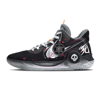 Custom The Contract of Death KD Trey 5 IX White Black Red – custom sneakers view 2 | DiySneakers