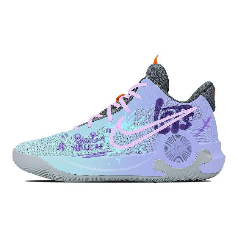 Custom fashion fantasy KD Trey 5 IX Blue/Purple – hand-painted custom sneakers | DiySneakers