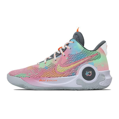 Custom Caramel star for and KD Trey 5 IX Pink/Green/Blue – custom sneakers view 2 | DiySneakers