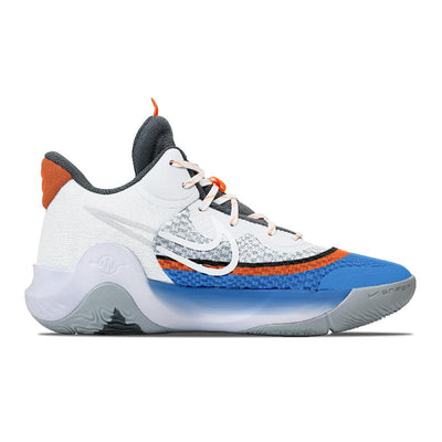 Custom The same style for both and , thunderous and powerful KD Trey 5 IX Grey/Blue/Orange/Black – custom sneakers view 2 …
