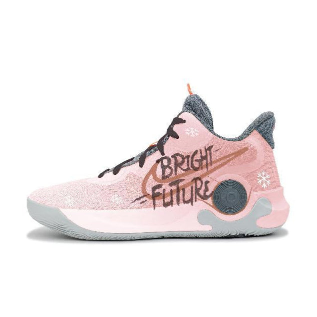 Custom The same style of iron armor for both and KD Trey 5 IX Pink – hand-painted custom sneakers | DiySneakers