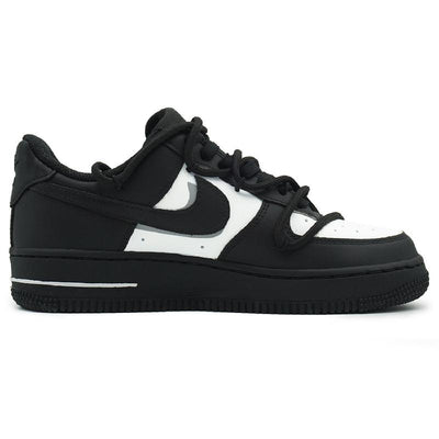 Custom Female white peach bubble Air Force 1 Black/white – custom sneakers view 2 | DiySneakers