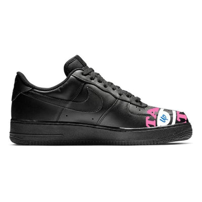 Custom Stay up late Air Force 1 Black – custom sneakers view 2 | DiySneakers