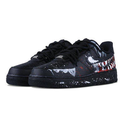 Custom single tooth Air Force 1 Black – custom sneakers view 2 | DiySneakers