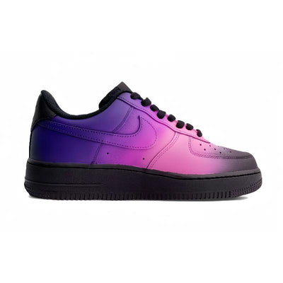 Custom Interstellar navigation Air Force 1 Black/purple/pink – custom sneakers view 2 | DiySneakers