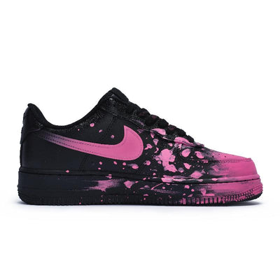 Custom A crazy graffiti red for Air Force 1 Black/Red – custom sneakers view 2 | DiySneakers