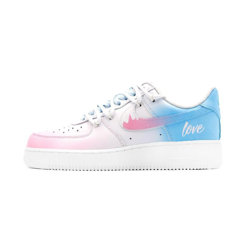 Custom Deconstruction of Love Notes Air Force 1 – hand-painted custom sneakers | DiySneakers
