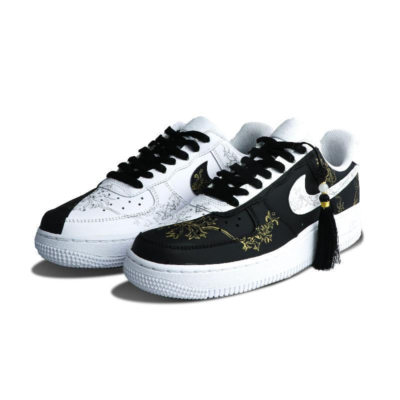 Custom Taiji Yin and Yang Air Force 1 – hand-painted custom sneakers | DiySneakers