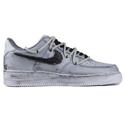Custom 520 Gothic Dark Air Force 1 Black/grey/white – custom sneakers view 2 | DiySneakers