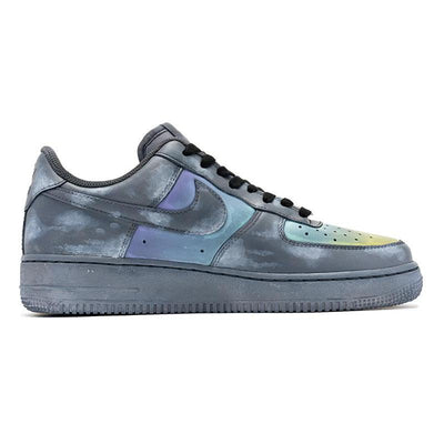 Custom gradient cloud grayish blue Air Force 1 Grey/Blue – custom sneakers view 2 | DiySneakers