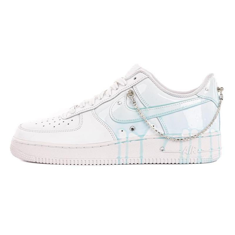 Custom Blue drops Air Force 1 Blue – hand-painted custom sneakers | DiySneakers
