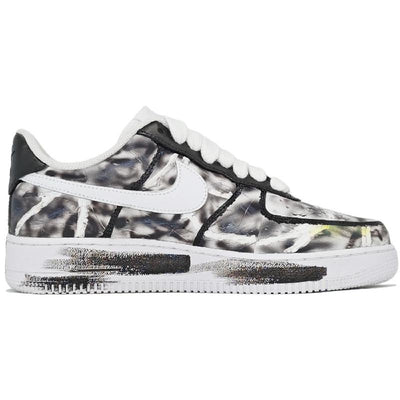 Custom Hand-drawn style Air Force 1 White/Black – custom sneakers view 2 | DiySneakers