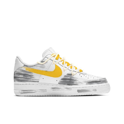 Custom Deconstruction of Egg Yolk Pie Air Force 1 Yellow/White – custom sneakers view 2 | DiySneakers