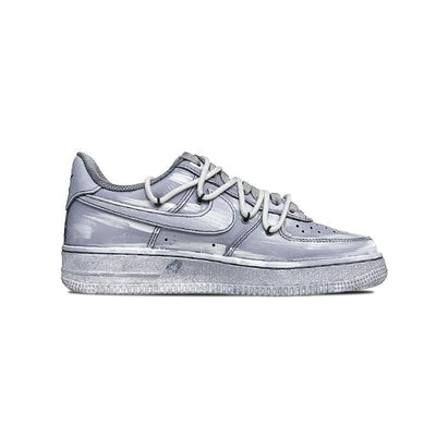 Custom Grey immersion Air Force 1 – custom sneakers view 2 | DiySneakers