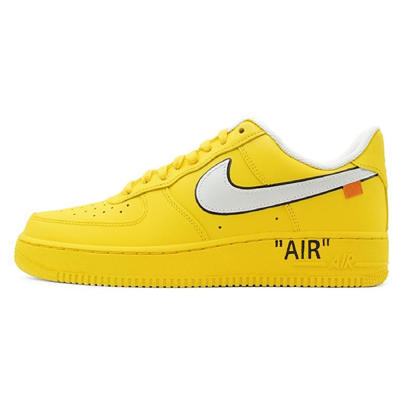 Custom pure and mellow citron Air Force 1 Yellow/Gray – hand-painted custom sneakers | DiySneakers
