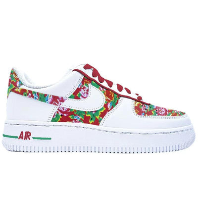 Custom A large northeastern flower for Air Force 1 – custom sneakers view 2 | DiySneakers