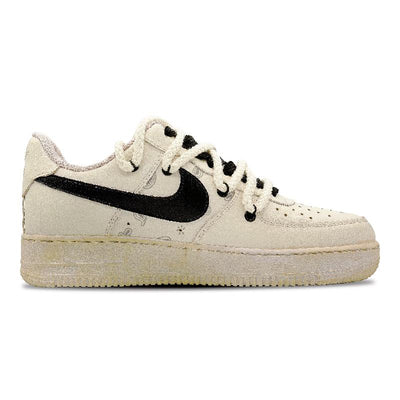 Custom coffee dyed cashew flower Air Force 1 Brown – custom sneakers view 2 | DiySneakers