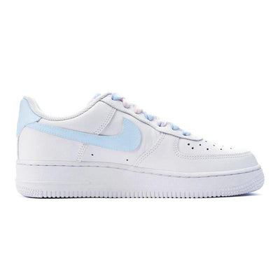 Custom Pink and blue Nebula Air Force 1 – custom sneakers view 2 | DiySneakers