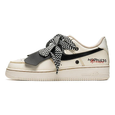 Custom happy coffee dyed Air Force 1 – custom sneakers view 2 | DiySneakers