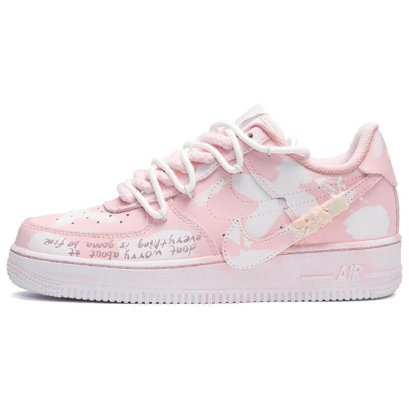 Custom scratch-off card with white powder Air Force 1 – hand-painted custom sneakers | DiySneakers