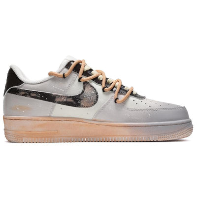 Custom cocoa milk tea is black, gray and brown Air Force 1 – custom sneakers view 2 | DiySneakers