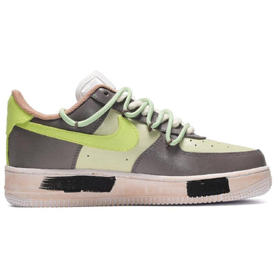 Custom The female small jumping frog is white, brown and green Air Force 1 Sanddrift/White/Rough Green/Hemp – custom sneak…