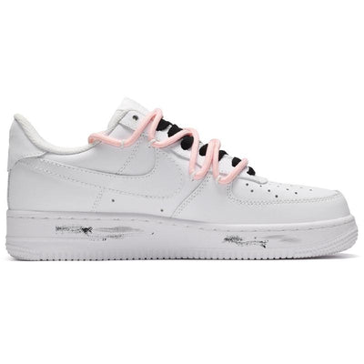 Custom The female angry cat is in black, white and grey Air Force 1 Black/white/gray – custom sneakers view 2 | DiySneakers