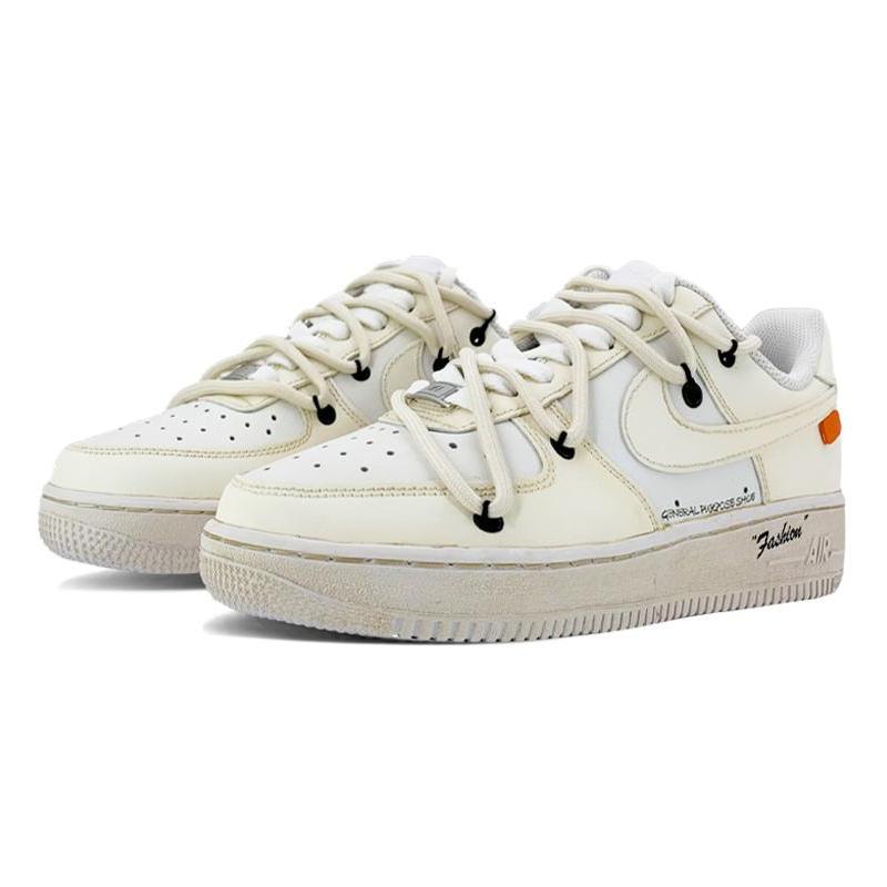 Custom Air Force oxidized Coconut Milk QD Air Force 1 – hand-painted custom sneakers | DiySneakers