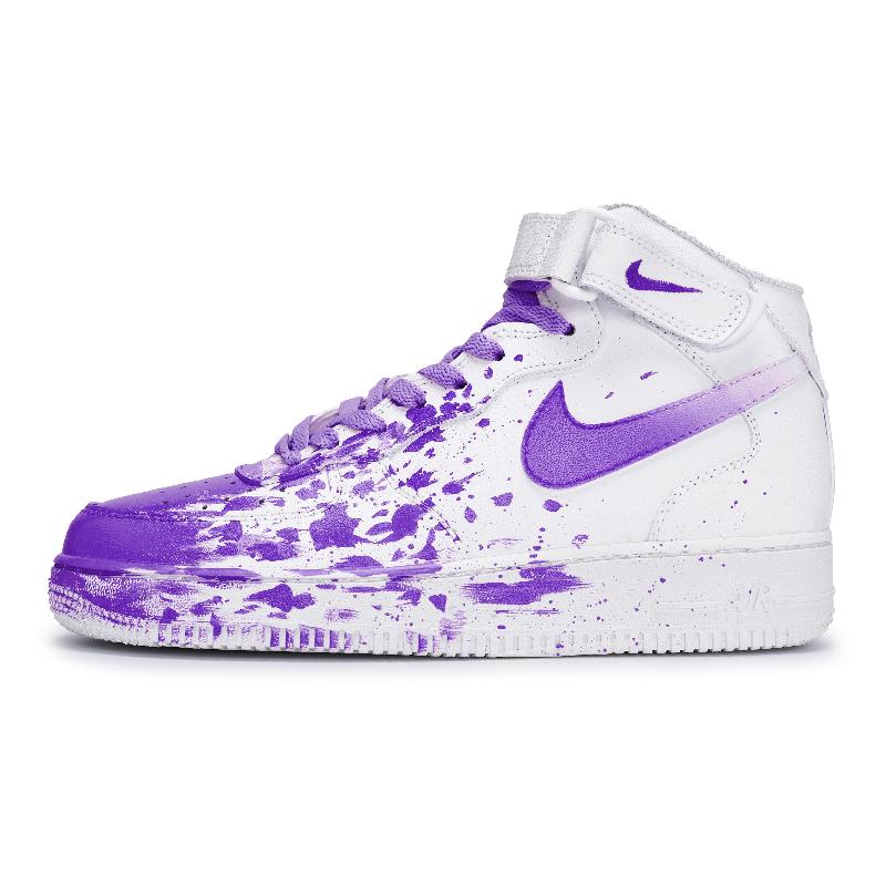Custom female tryst Air Force 1 Purple – hand-painted custom sneakers | DiySneakers