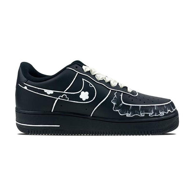 Custom Three-dimensional flowers for Air Force 1 – custom sneakers view 2 | DiySneakers