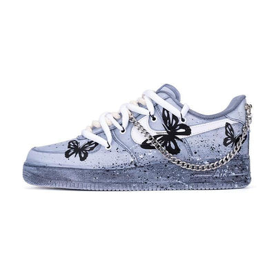 Custom retro butterfly Air Force 1 – custom sneakers view 2 | DiySneakers