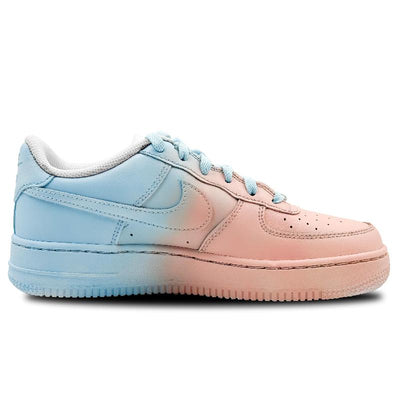 Custom Dreamy Star Language Air Force 1 Blue – custom sneakers view 2 | DiySneakers