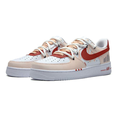Custom Red mark Air Force 1 Red – custom sneakers view 2 | DiySneakers
