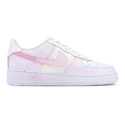 Custom Secret Love words Air Force 1 White – custom sneakers view 2 | DiySneakers