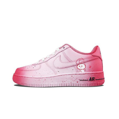 Custom Pink Rabbit Planet Air Force 1 – custom sneakers view 2 | DiySneakers