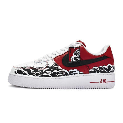 Custom A woman beauty is like a rose river Air Force 1 White – custom sneakers view 2 | DiySneakers