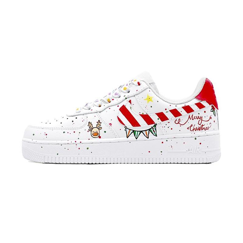 Custom Christmas party Air Force 1 – hand-painted custom sneakers | DiySneakers