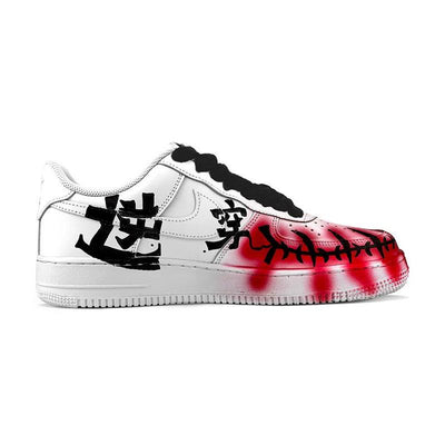 Custom The female super villain clown is black and red Air Force 1 Black/white/red – custom sneakers view 2 | DiySneakers