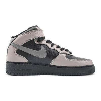 Custom "Unyielding in battle, sand, powder and dust Air Force 1 Black/grey – custom sneakers view 2 | DiySneakers