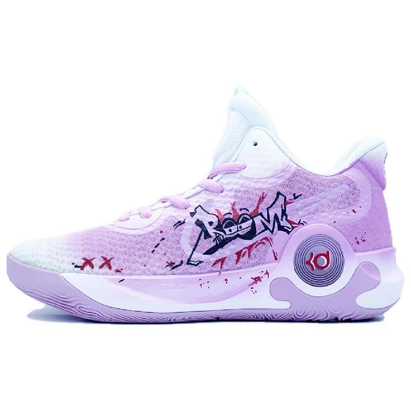 Custom Graffiti Prince KD Trey 5 IX Vintage Purple – hand-painted custom sneakers | DiySneakers