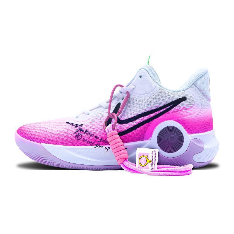 Custom Pink Heartbeat Trey 5 Vintage – hand-painted custom sneakers | DiySneakers