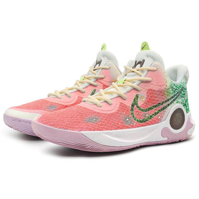 Custom Four-season Cherry Blossoms Trey 5 Vintage Red/Pink/Green – custom sneakers view 2 | DiySneakers