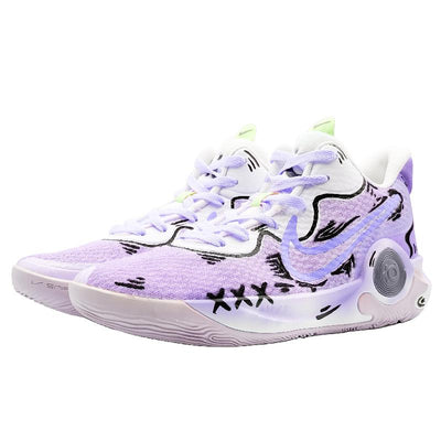 Custom Two-dimensional Purple KD Trey 5 IX Vintage – custom sneakers view 2 | DiySneakers