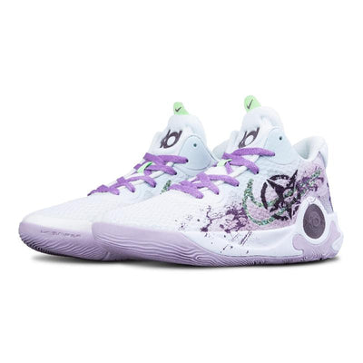 Custom Unicorn Dewdrop KD Trey 5 IX Vintage White/Purple – custom sneakers view 2 | DiySneakers