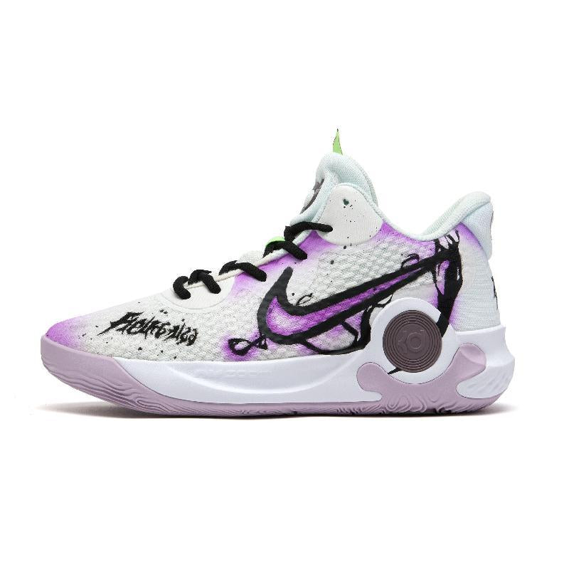 Custom Death Scythe KD Trey 5 IX Vintage Purple/white – hand-painted custom sneakers | DiySneakers