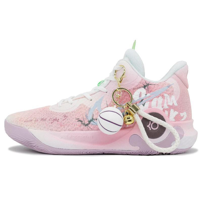 Custom Man Tao Ye KD Trey 5 IX Vintage Pink – hand-painted custom sneakers | DiySneakers