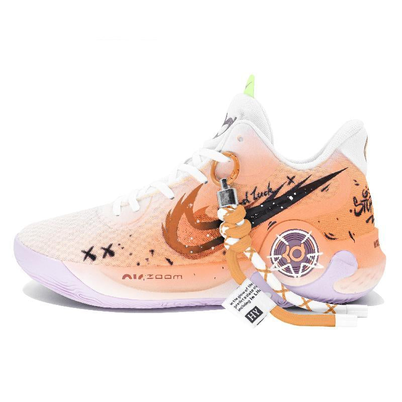Custom Vigorous Sweet Orange KD Trey 5 IX Vintage – hand-painted custom sneakers | DiySneakers