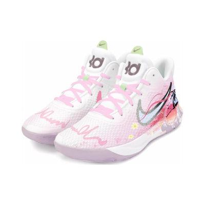 Custom Pink moment KD Trey 5 IX Vintage White/pink – custom sneakers view 2 | DiySneakers